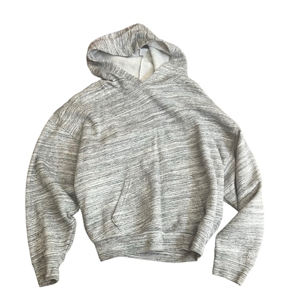 🛑Donated!🛑VS PINK *Oh So Soft* Hoodie Space-dye Heather Grey Batwing - Picture 1 of 8